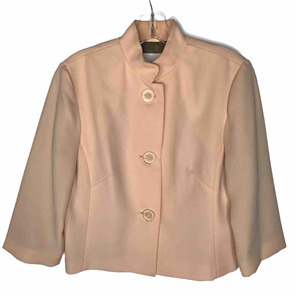 Walter Women's Peach Jacket Blazer No Size Fits Like Small Petite Easter Spring